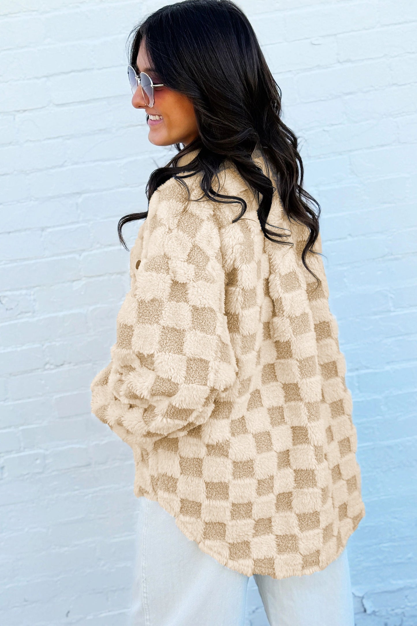 Brown Stripe Ribbed Knit Long Sleeve Bodice Contrast Patchwork Flared Dress
