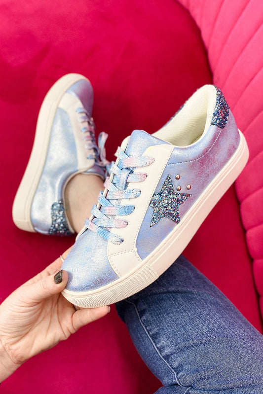 Silvery Star Sequin Shoes