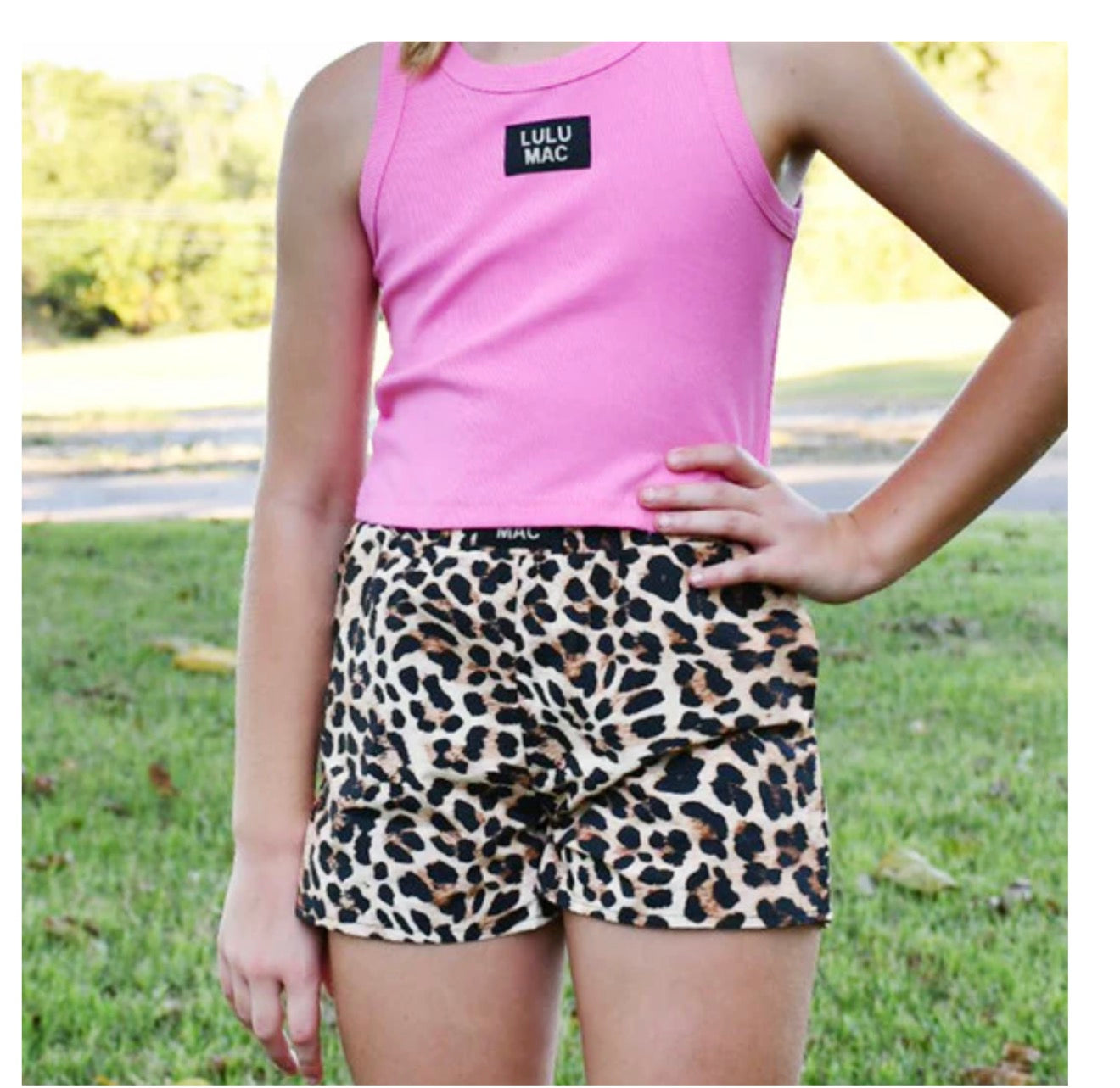 Youth leopard Lulu Mac shorts