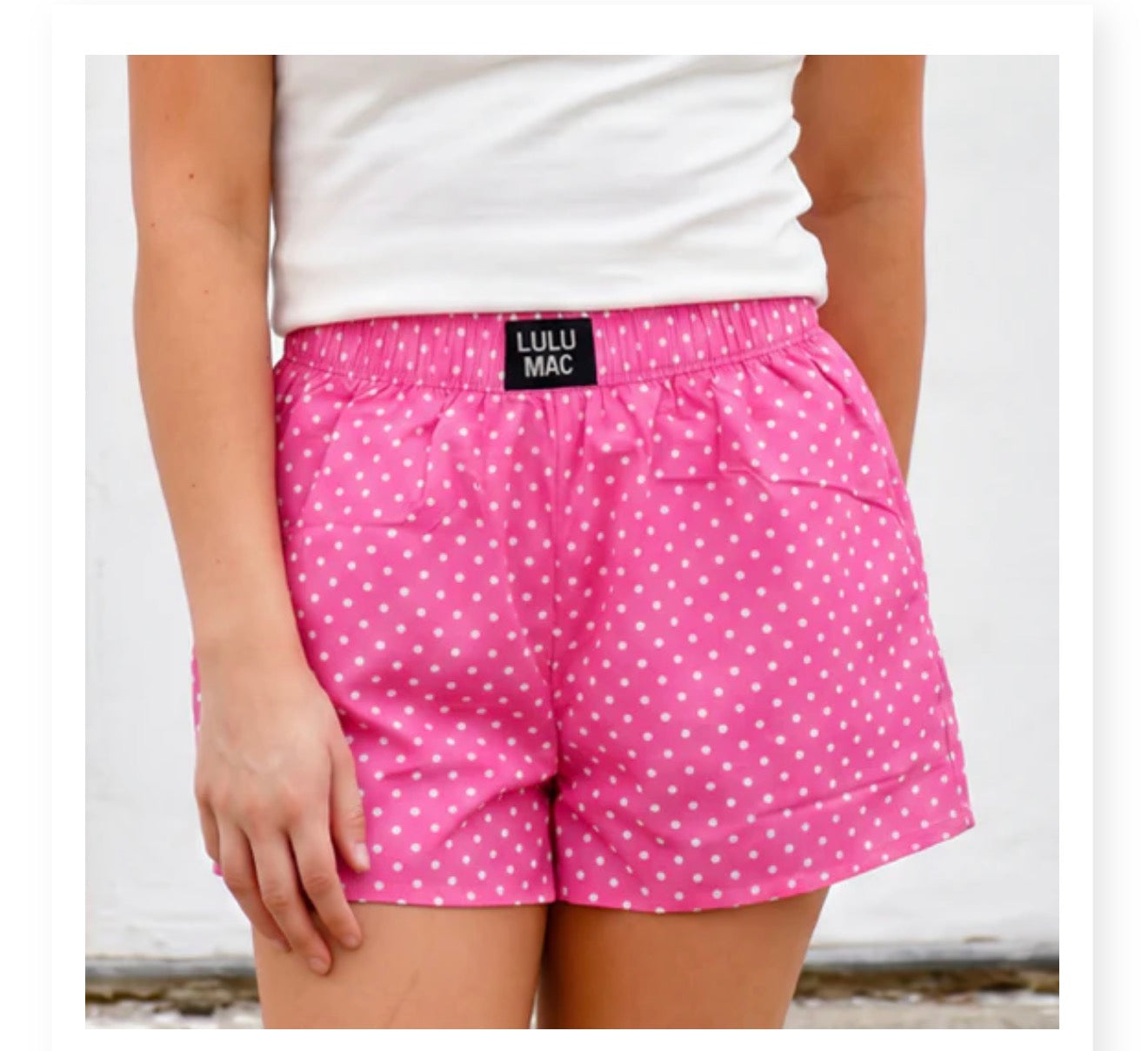 Adult bubblegum lulu Mac shorts