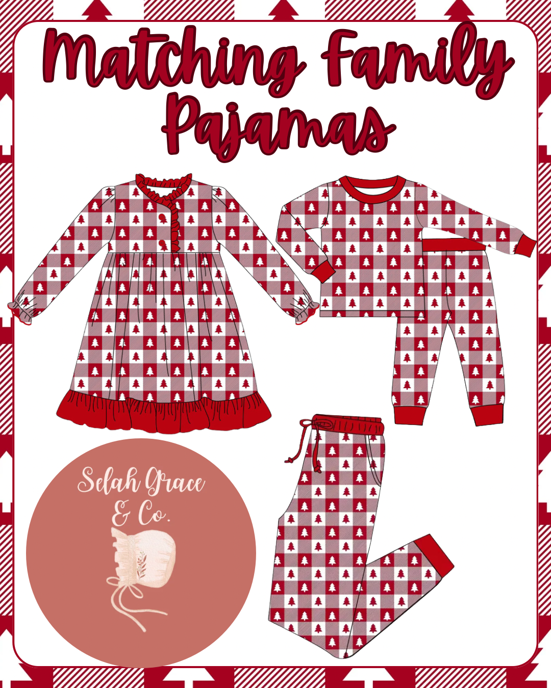 Christmas Tree Bamboo Pajamas- ETA October