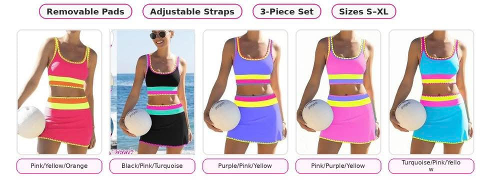 3 piece swimsuit