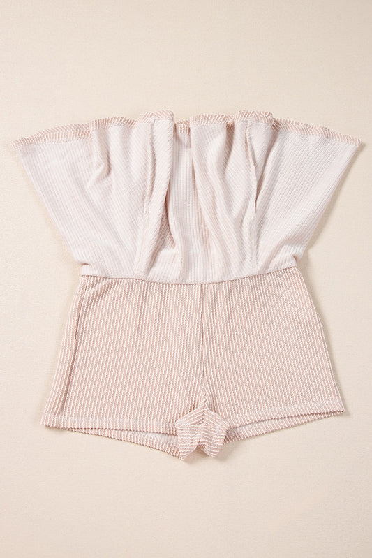 Jet Stream Corded Lantern Sleeve Top High waist skort set