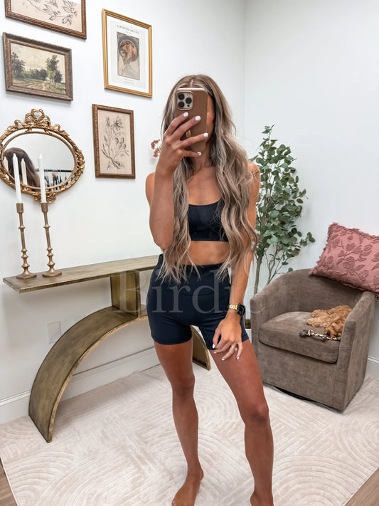 BIRDIE PREORDER AirSkin Biker Shorts in Black