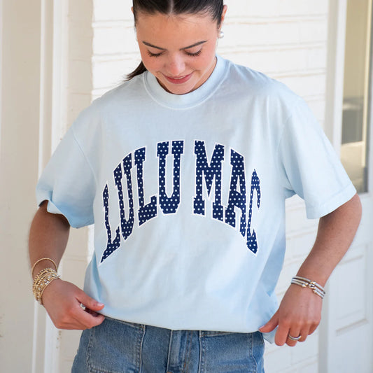 Polka Dot tee in Chambray