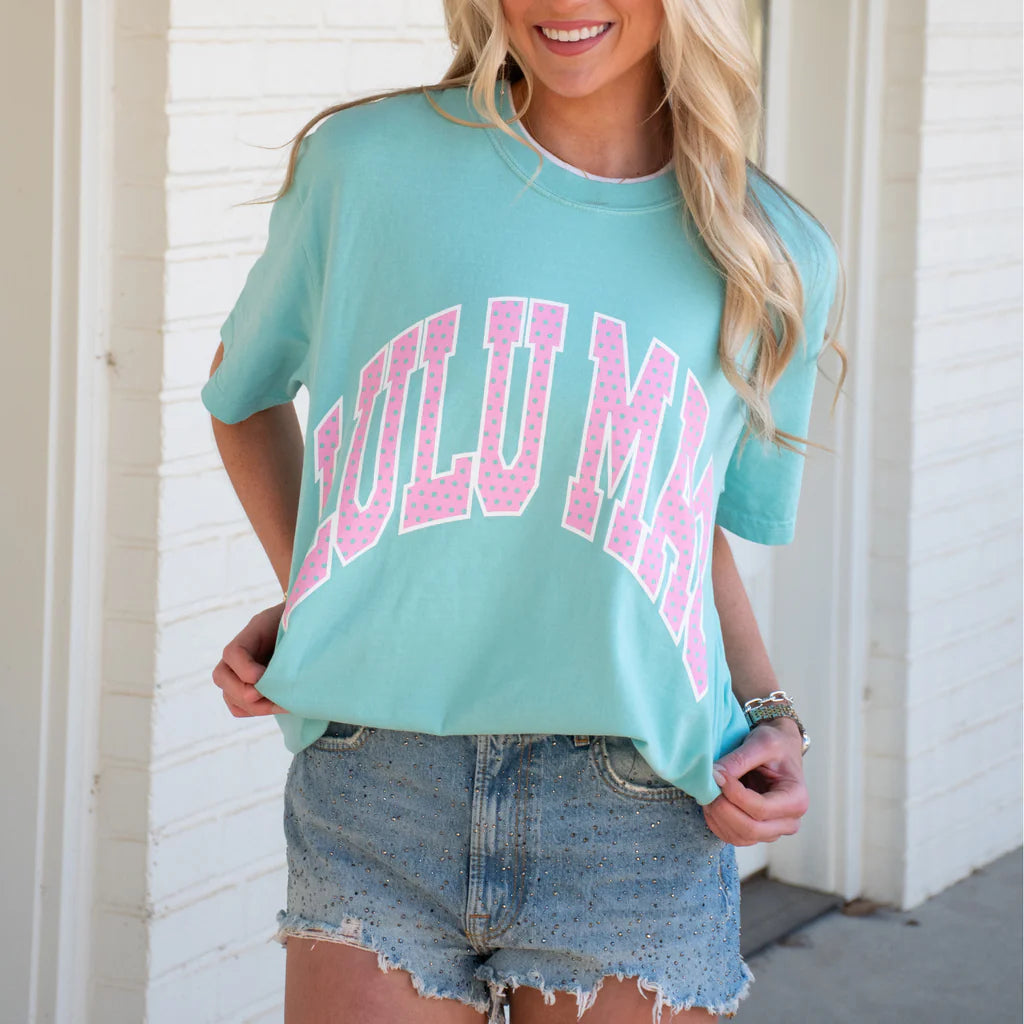 Polka dot in chalky mint