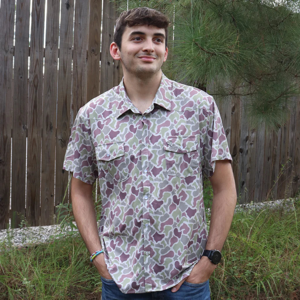 Button down light camo