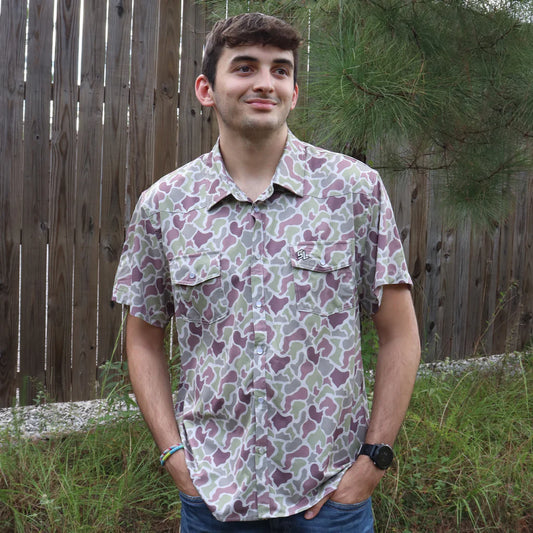 Button down light camo