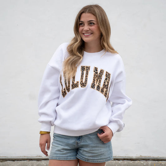 White Cheetah sweater